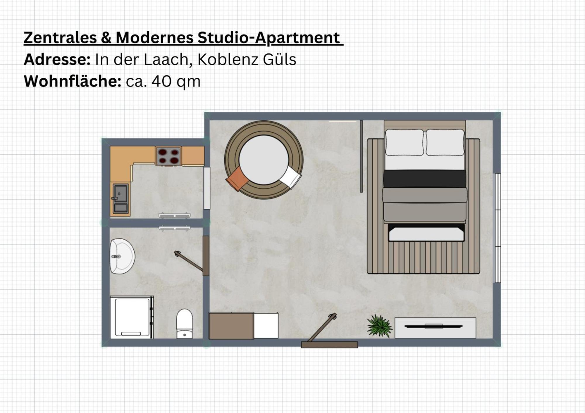 Gemuetliches & Modernes Apartment Koblenz  Exteriör bild